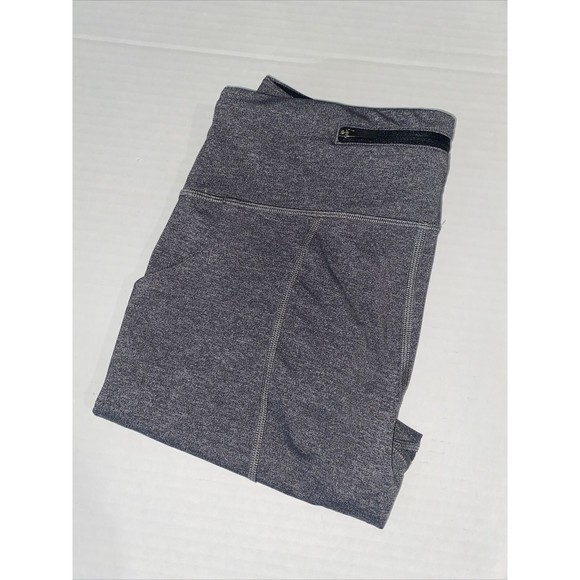 Lululemon Pace Rival Crop 22" Heathered Black Size 6 - Picture 3 of 12